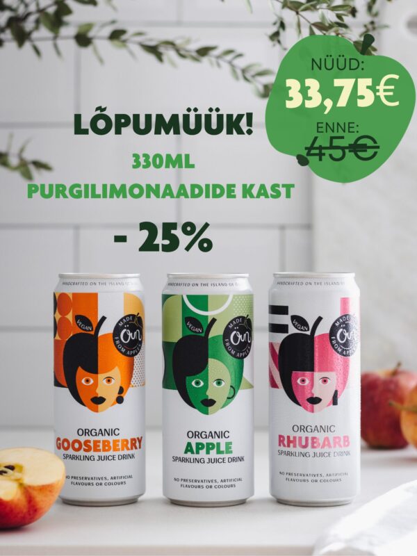 LÕPUMÜÜK – UUS HIND! LIMONAADIDE KAST | 24 x 330ml